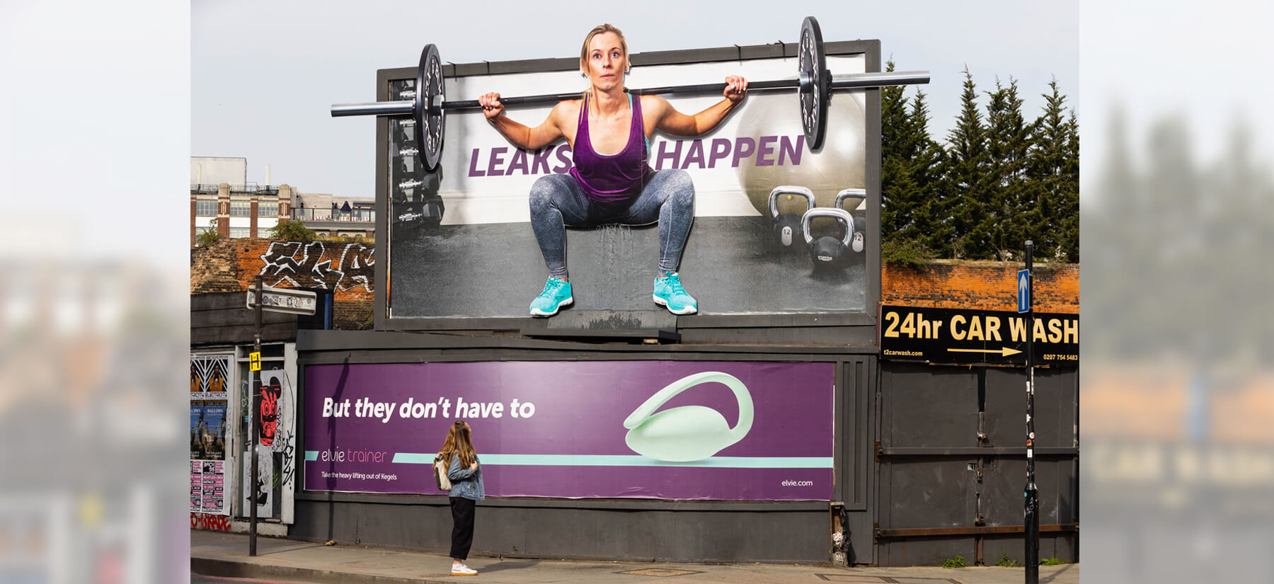 Leaks happen: “I experienced my first leak after going for a run after having my first daughter”